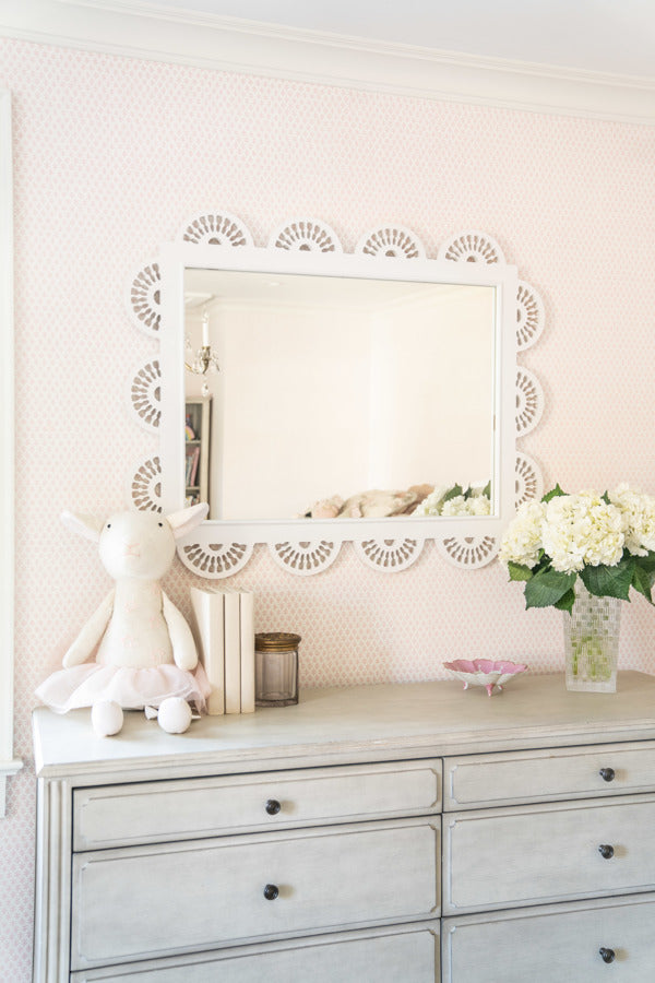 White nursery mirror sale